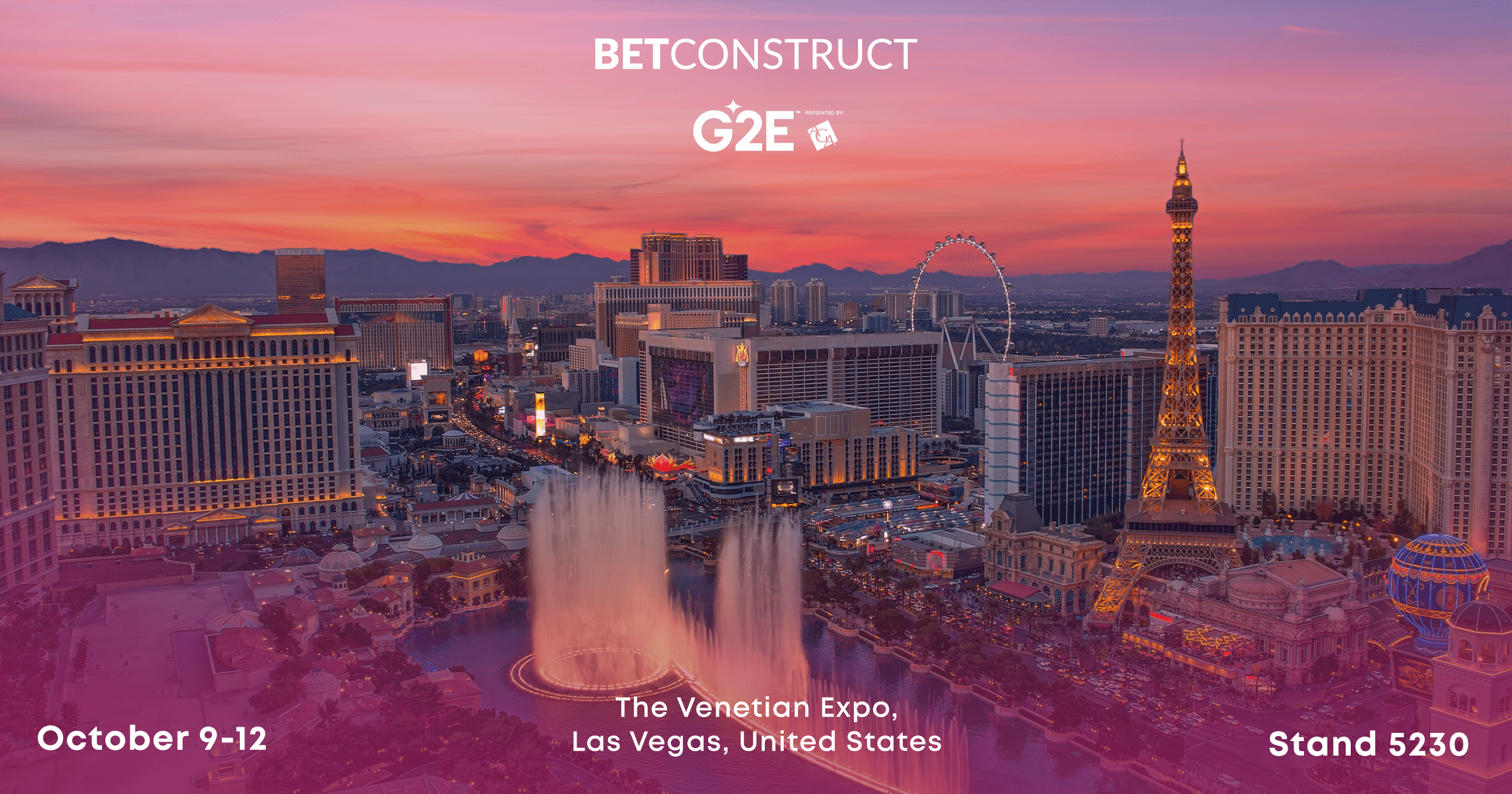 BetConstruct is Heading to G2E Vegas 2023